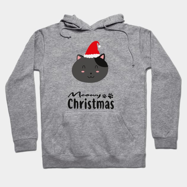 Meowy Christmas Kawaii Cat. Hoodie by Marzuqi che rose